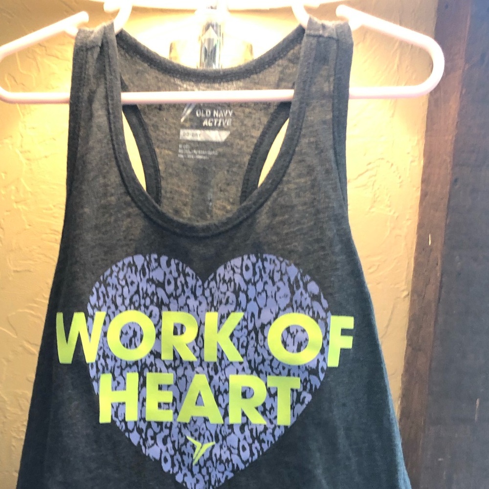 Old Navy WORK OF HEART tank